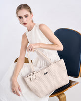 Poppy Tote - White